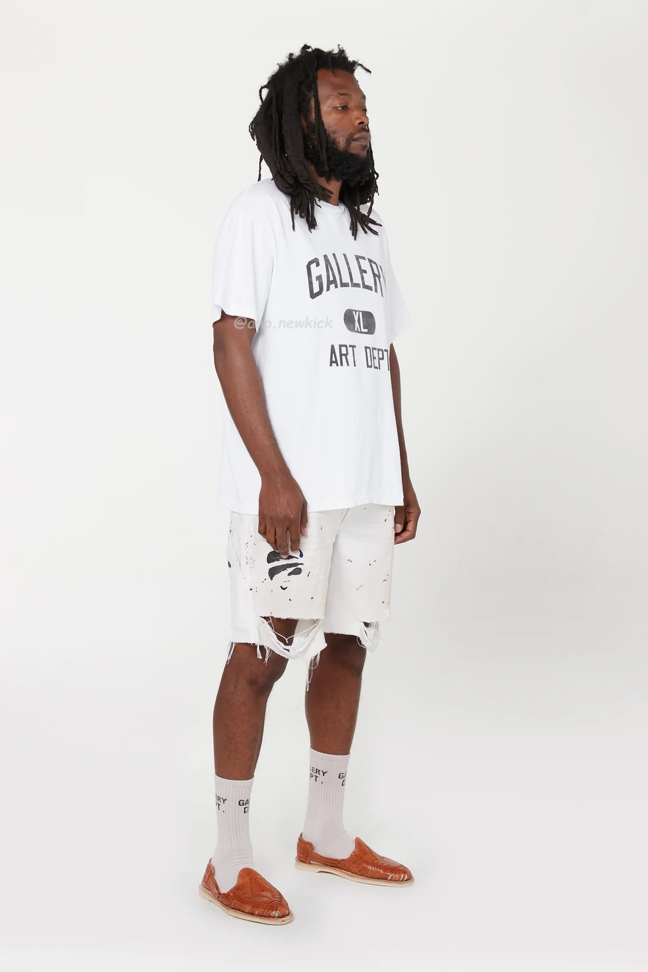 Gallery Dept Logo Printed Cotton T Shirt (3) - www.newkick.vip